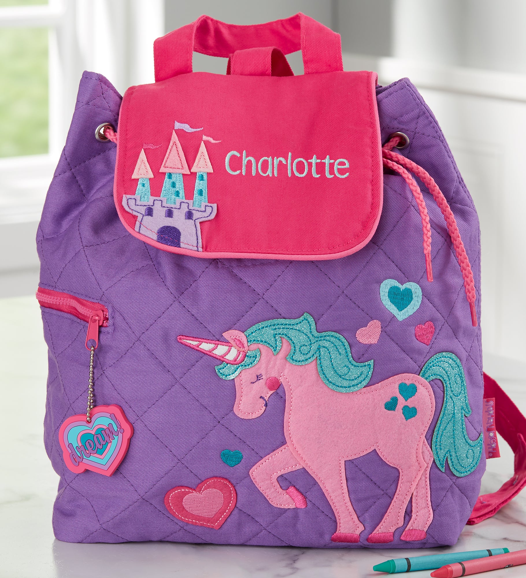 Unicorn Personalized Kid's Backpack by Stephen Joseph